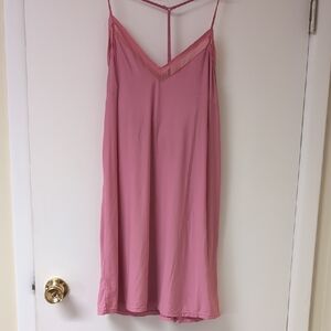 Elegant Pink Slip Sleeping Dress
